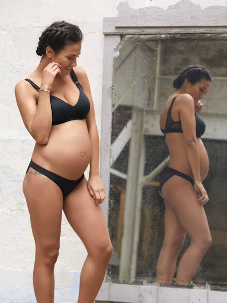 Soutien-gorge de grossesse et d'allaitement Serena CACHE C¼UR sans armatures Gris chiné/noir+NOIR+Rose pâle (Blush)+terracotta 4 - vertbaudet enfant 