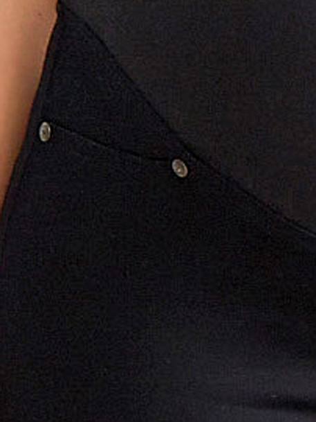 Skinny de grossesse en toile stretch Marron chocolat+noir 13 - vertbaudet enfant 