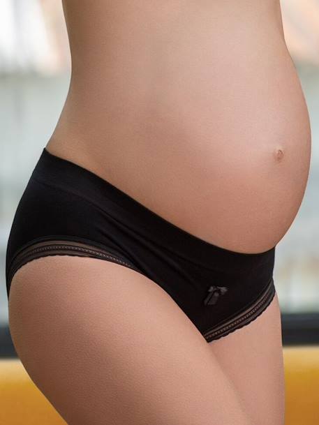 Slip taille basse Milk BLUSH+NOIR 4 - vertbaudet enfant 