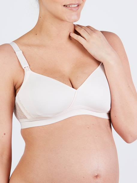 Soutien-gorge de grossesse et d'allaitement Serena CACHE C¼UR sans armatures Gris chiné/noir+NOIR+Rose pâle (Blush)+terracotta 8 - vertbaudet enfant 