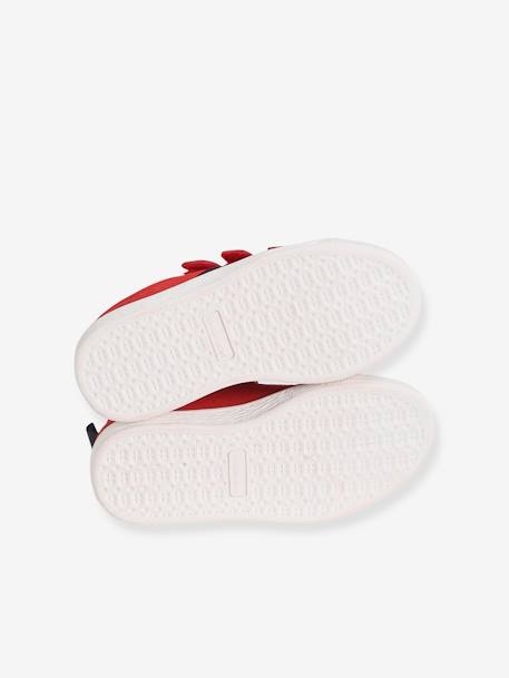 Baskets scratchées en cuir garçon rouge foncé 5 - vertbaudet enfant 