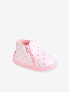 -Chaussons zippés bébé fille fabriqués en France