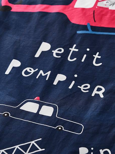 Couchage de sieste maternelle personnalisable MINILI POMPIER marine 8 - vertbaudet enfant 