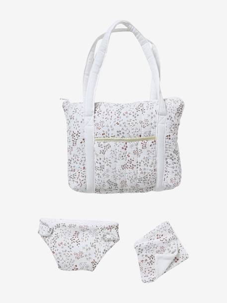 Sac à langer poupon personnalisable en gaze de coton Retro Flower+Vintage 10 - vertbaudet enfant 
