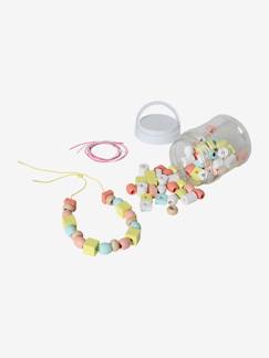 Idées cadeaux bébés et enfants-Jouet-Activités artistiques et musicales-Loisirs créatifs-Perles, mode et coffrets créatifs-Baril de perles en bois FSC®