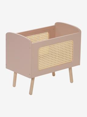Lit poupon en rotin beige Vertbaudet | La Redoute