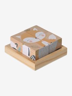 Jouet-Jeux éducatifs-Puzzle 4 cubes Forêt Enchantée en bois FSC®