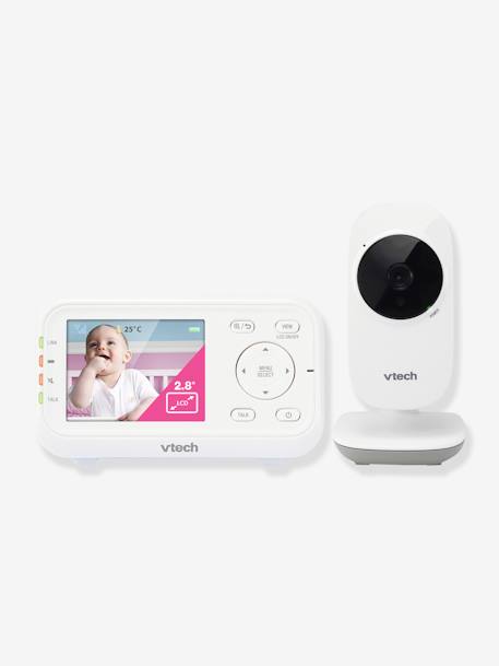 Babyphone vidéo Safe & Sound Video Clear BM3255 VTECH BLANC 1 - vertbaudet enfant 