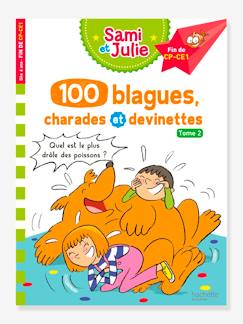 cadeaux-anniversaire-Jouet-Livres-Livres éducatifs-Livre éducatif Sami et Julie - 100 blagues, charades et devinettes - Tome 2 - HACHETTE ÉDUCATION