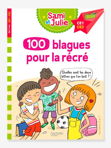 Livre éducatif Sami et Julie - 100 blagues de Sami et Julie, pour la récré - HACHETTE ÉDUCATION BLANC 1 - vertbaudet enfant 