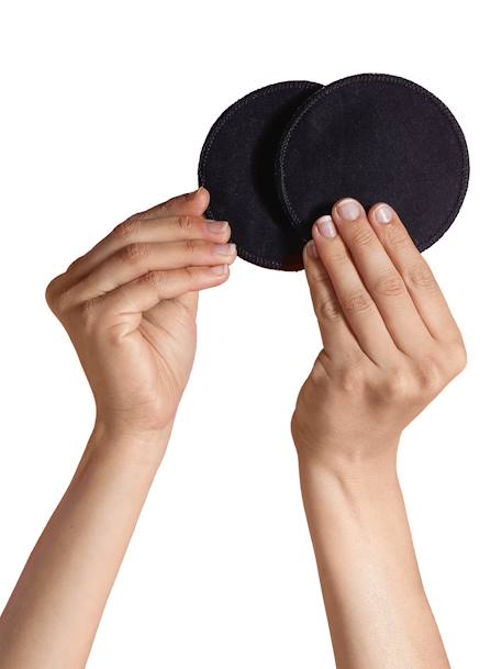 Lot de 6 coussinets d'allaitement en coton Blanc+NOIR 7 - vertbaudet enfant 