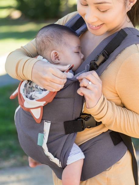 Porte-bébé Cuddle up gris+Gris/capuche renard 10 - vertbaudet enfant 