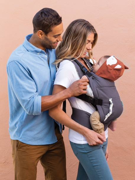 Porte-bébé Cuddle up gris+Gris/capuche renard 8 - vertbaudet enfant 