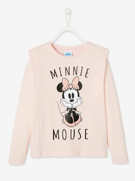 T-shirt manches longues Disney® Minnie fille Rose avec anime 2 - vertbaudet enfant 