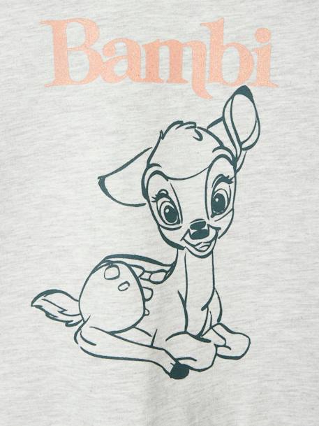 Sweat fille Disney® Bambi Gris chiné animé 4 - vertbaudet enfant 