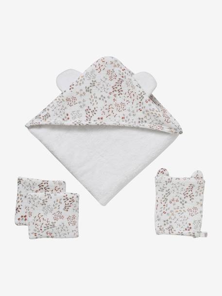 Cape de bain poupon et ses accessoires en gaze de coton Flora multicolore 3 - vertbaudet enfant 