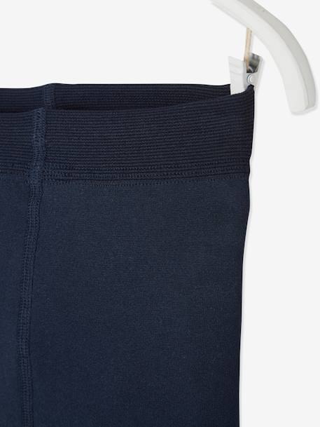 Legging collant fille maille polaire bleu+gris chiné+gris perle+mauve+noir 3 - vertbaudet enfant 