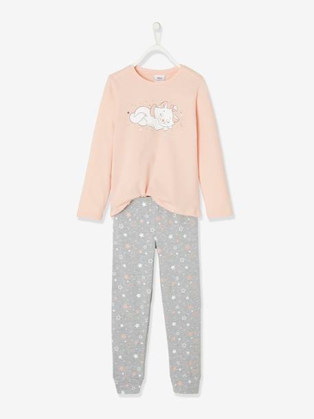 Pyjama fille Disney Marie les Aristochats® Haut rose/Bas gris 1 - vertbaudet enfant 