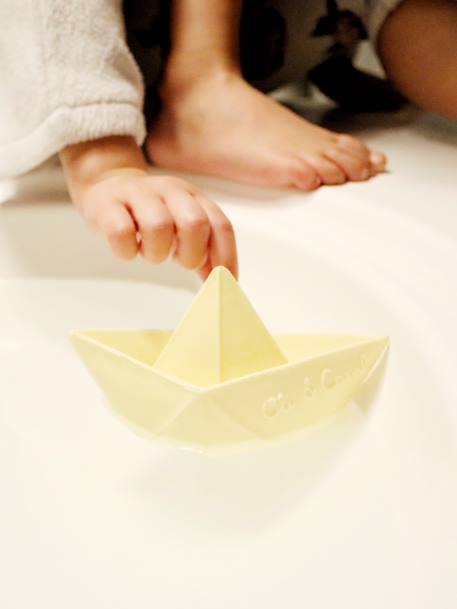 Jouet de bain Bateau Origami - OLI & CAROL NUDE+VANILLE 16 - vertbaudet enfant 