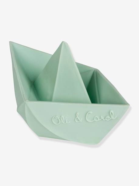 Jouet de bain Bateau Origami - OLI & CAROL MENTHE+NUDE+VANILLE 2 - vertbaudet enfant 
