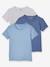 Lot de 3 T-shirts garçon manches courtes BASICS lot blanc+Lot camaieu bleu 7 - vertbaudet enfant 