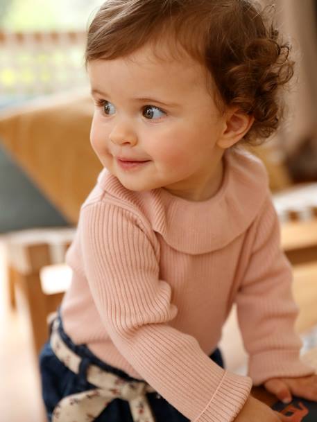 Pull Marinière Bébé Ivoire Rayé 3 Mois (60 Cm) – 100% Coton Doux Ouverture Raglan Vertbaudet