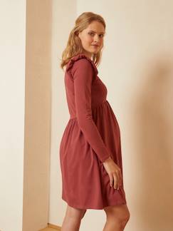 Vêtements de grossesse-Allaitement-Robe courte en maille grossesse et allaitement