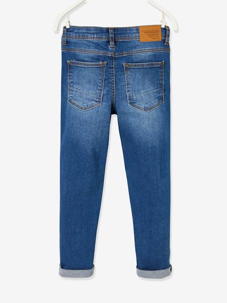 Jean garçon slim morphologique MEDIUM denim black+DENIM BRUT+denim gris+DENIM GRIS FONCE+double stone+STONE 39 - vertbaudet enfant 
