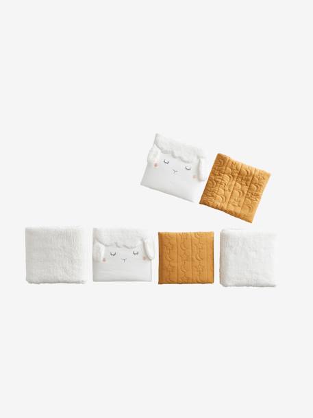 Tour de lit / tour de parc pare-chocs PETIT MOUTON écru / miel 3 - vertbaudet enfant 