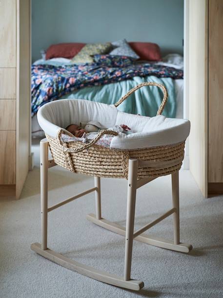 Support en bois pour couffin naturel 1 - vertbaudet enfant 