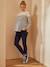 Jean de grossesse skinny bandeau sans couture Denim brut+Gris foncé 1 - vertbaudet enfant 