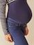 Jean de grossesse slim bandeau sans couture BRUT+DOUBLE STONE+Noir 6 - vertbaudet enfant 