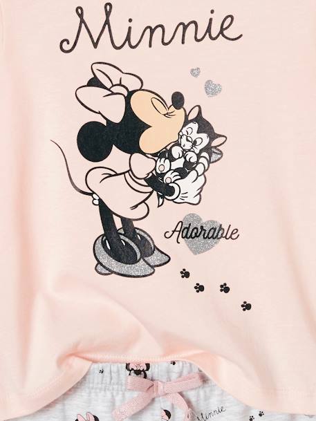 Pyjama fille Disney Minnie® Bas gris extra light/haut rose 6 - vertbaudet enfant 