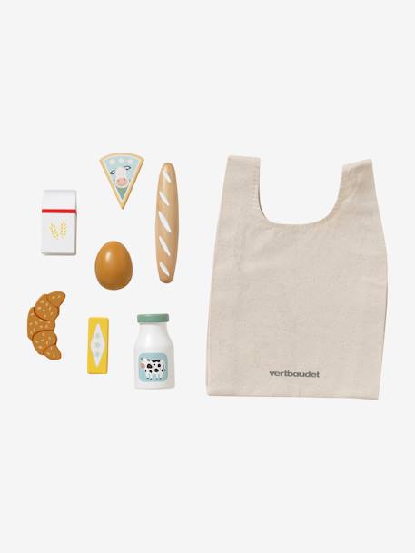Sac avec provisions en bois FSC® multicolore 3 - vertbaudet enfant 