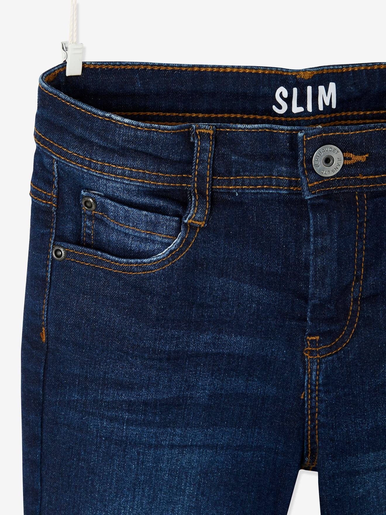 LAPLBEKE Jeans Garçons Pantalon Déchiré en Denim Extensible Skinny Fit 