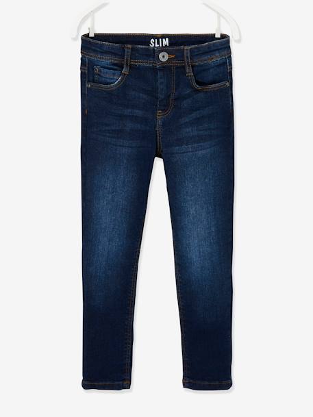 Jean garçon slim morphologique MEDIUM denim black+DENIM BRUT+denim gris+DENIM GRIS FONCE+double stone+STONE 8 - vertbaudet enfant 