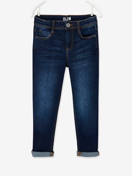 Jean garçon slim morphologique MEDIUM denim black+DENIM BRUT+denim gris+DENIM GRIS FONCE+double stone+STONE 9 - vertbaudet enfant 