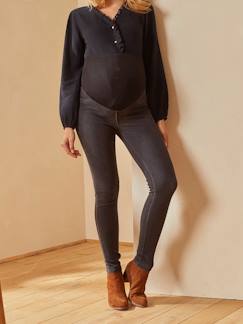 Vêtements de grossesse-Pantalon-Super skinny de grossesse sans couture effet jean