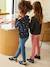 Jean slim MorphologiK fille tour de hanches LARGE avec usures BLEU FONCE DELAVE+denim black+DENIM GREY 6 - vertbaudet enfant 