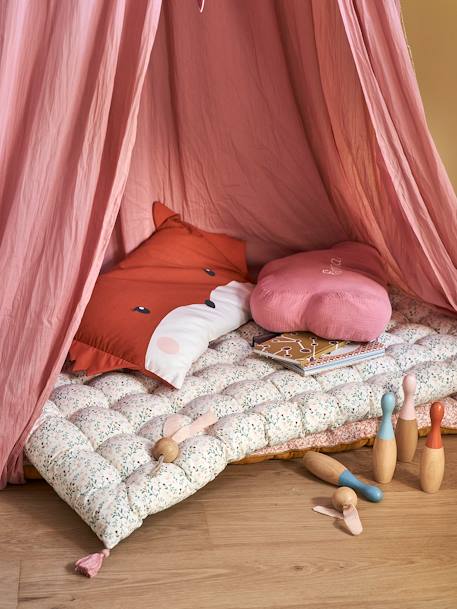 Matelas de sol avec pompons FLEURETTES écru / multicolore 4 - vertbaudet enfant 