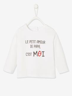 -T-shirt bébé à message manches longues