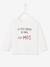 T-shirt bébé à message manches longues blanc+gris chiné 1 - vertbaudet enfant 