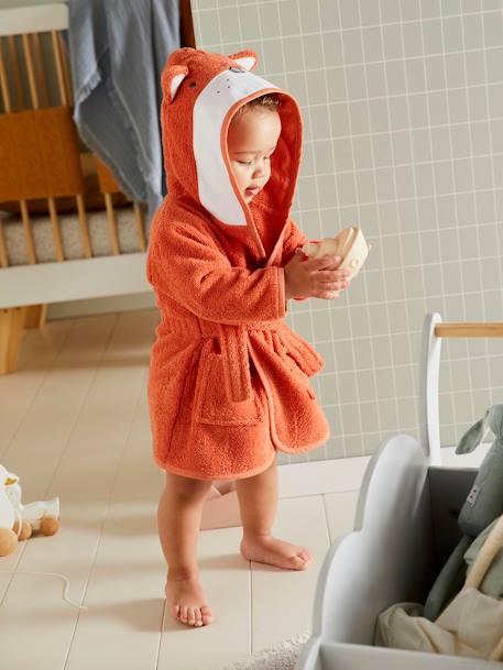Peignoir de bain bébé Renard ORANGE 1 - vertbaudet enfant 