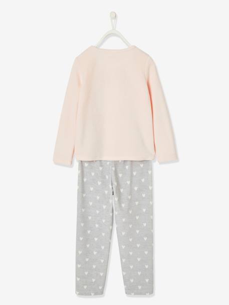 Pyjama velours fille renard ROSE CLAIR 3 - vertbaudet enfant 