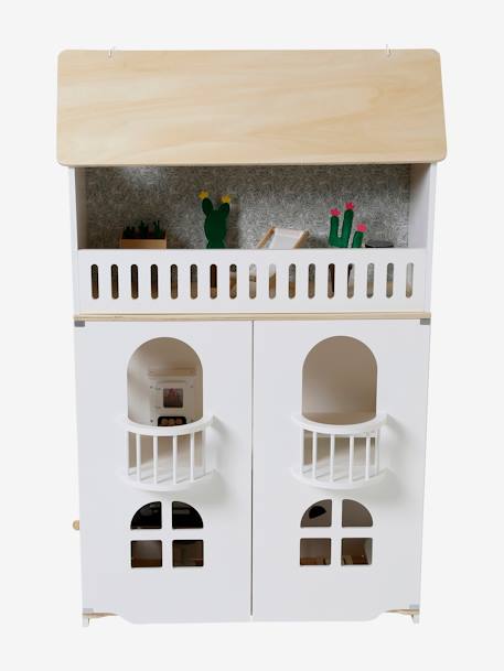 Maison de poupée mannequin Romantique en bois FSC® multicolore 6 - vertbaudet enfant 