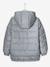 Doudoune à capuche doublée polaire garçon effet réfléchissant Gris+marine 7 - vertbaudet enfant 