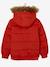 Doudoune à capuche garçon doublée maille polaire garnissage en polyester recyclé Rouge orangé vif 5 - vertbaudet enfant 