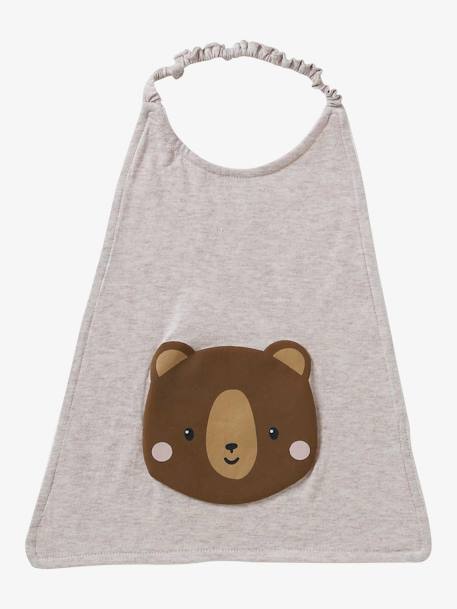 Grand bavoir Celeste+green forest+gris chiné+souris 5 - vertbaudet enfant 