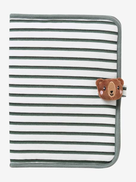Protège carnet de santé Bord de mer+imprimé coeurs+rayé green forest 8 - vertbaudet enfant 