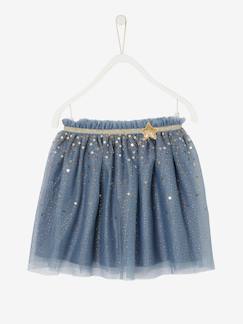 -Jupon de fête en tulle parsemé de sequins et paillettes